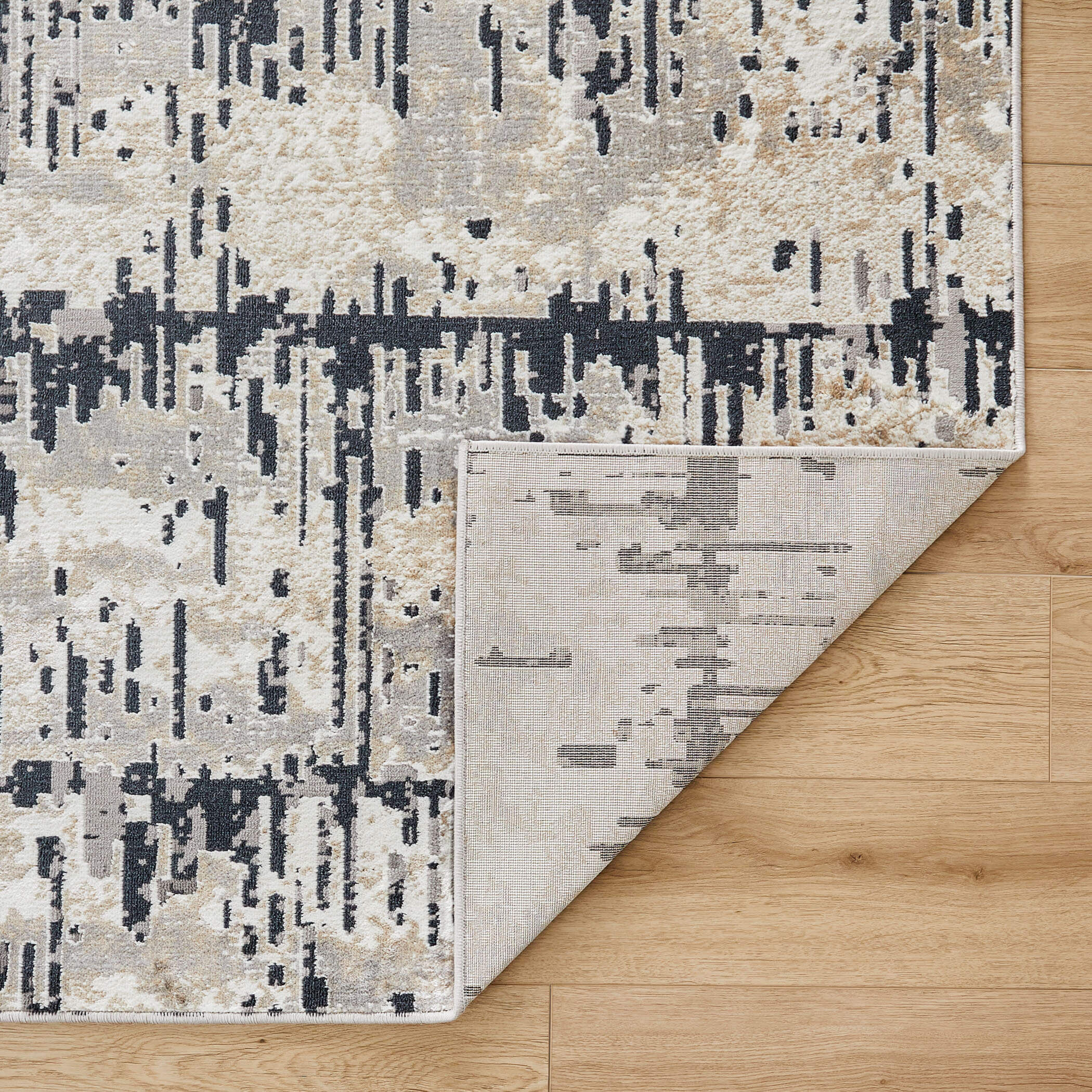 Jasmine 158 X 118 inch Black/Grey Rug in 10 x 13