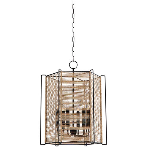 Ramon 6 Light 22 inch Textured Black Indoor Lantern Ceiling Light