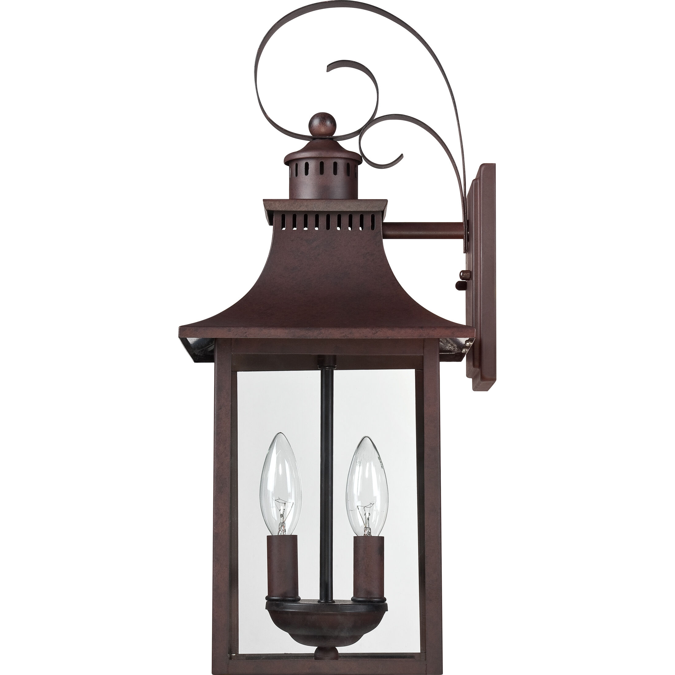 Chancellor 2 Light 19 inch Copper Bronze Outdoor Wall Lantern