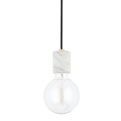 Asime 1 Light 5 inch Aged Brass Pendant Ceiling Light