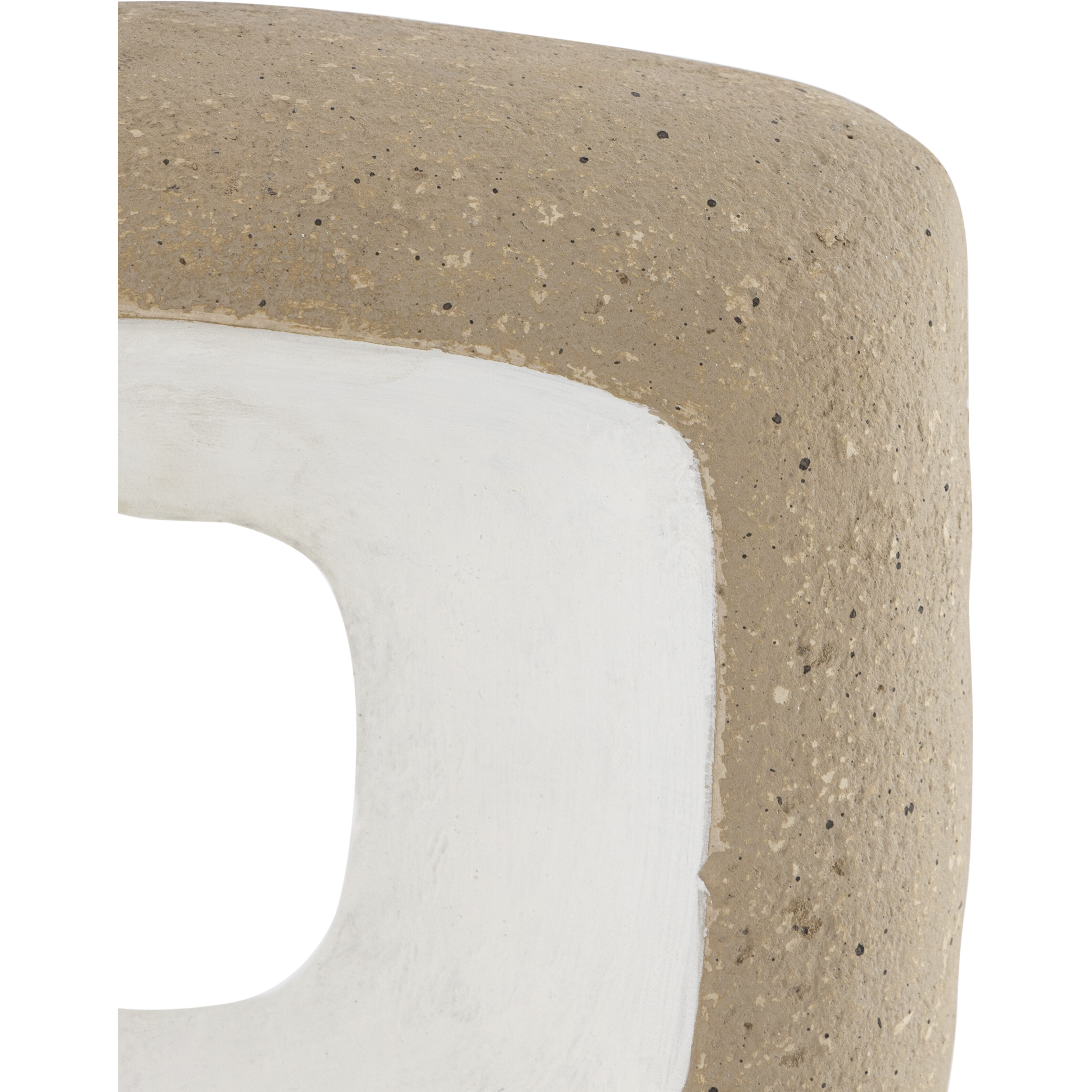 Don Beige with White Object