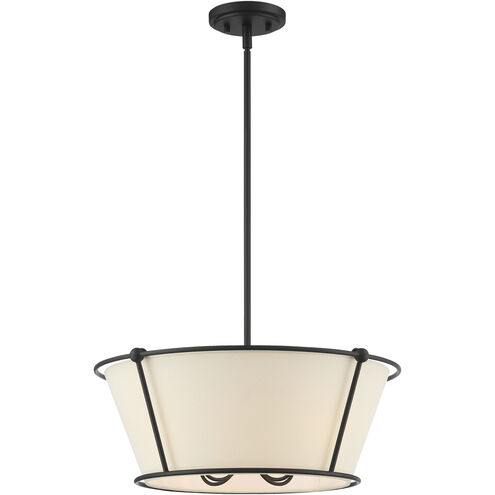 Pulito 4 Light 21 inch Matte Black Convertible Pendant Ceiling Light