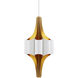 Concordia 8 Light 18.5 inch Contemporary Gold Leaf and Gesso White Chandelier Ceiling Light