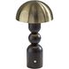 Connie 10.75 inch 2.00 watt Black and Antique Brass Cordless Table Lamp Portable Light