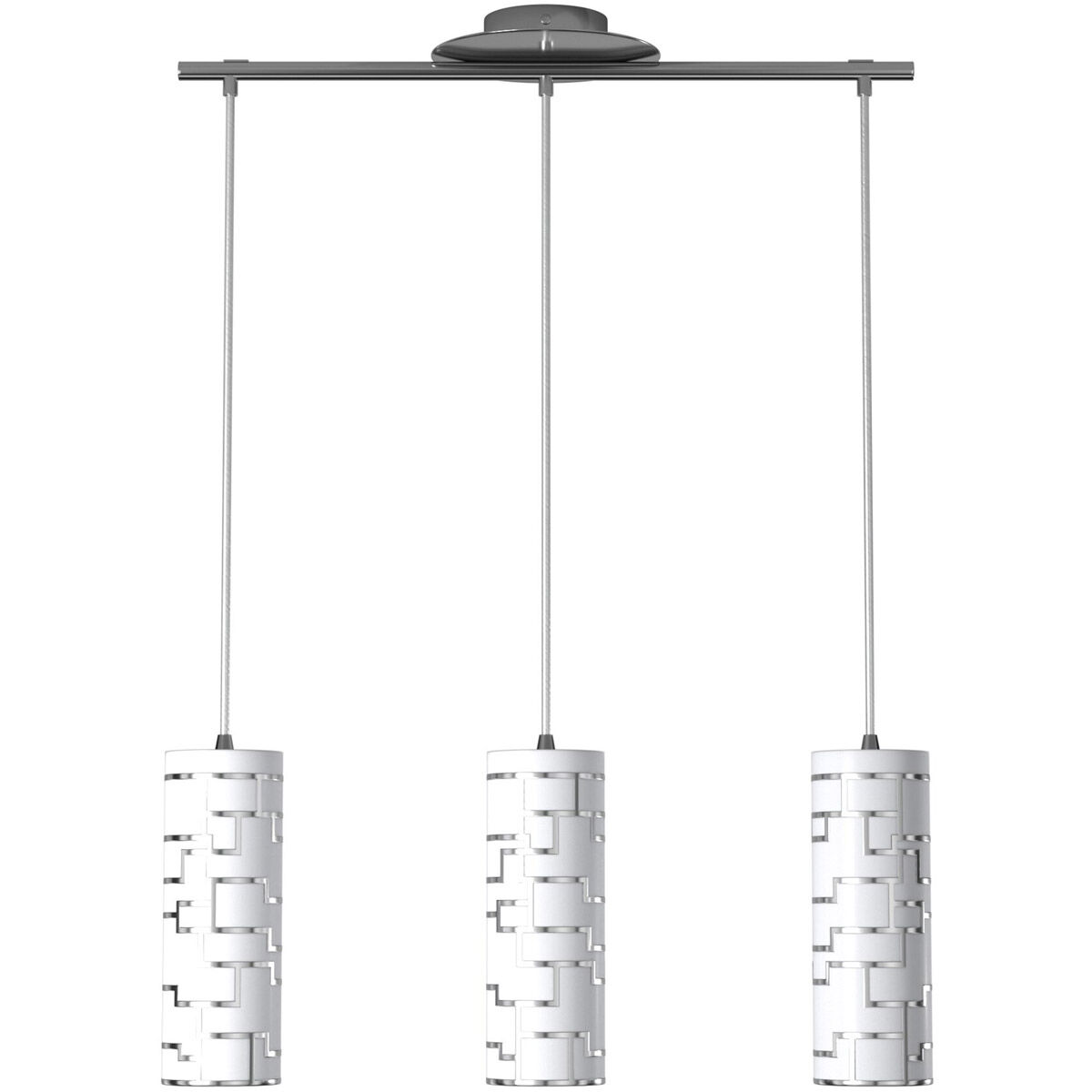Bayman 3 Light 28.15 inch Chrome Island Trestle Light Ceiling Light