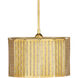 St. Albans 3 Light 15 inch Contemporary Gold Leaf Pendant Ceiling Light