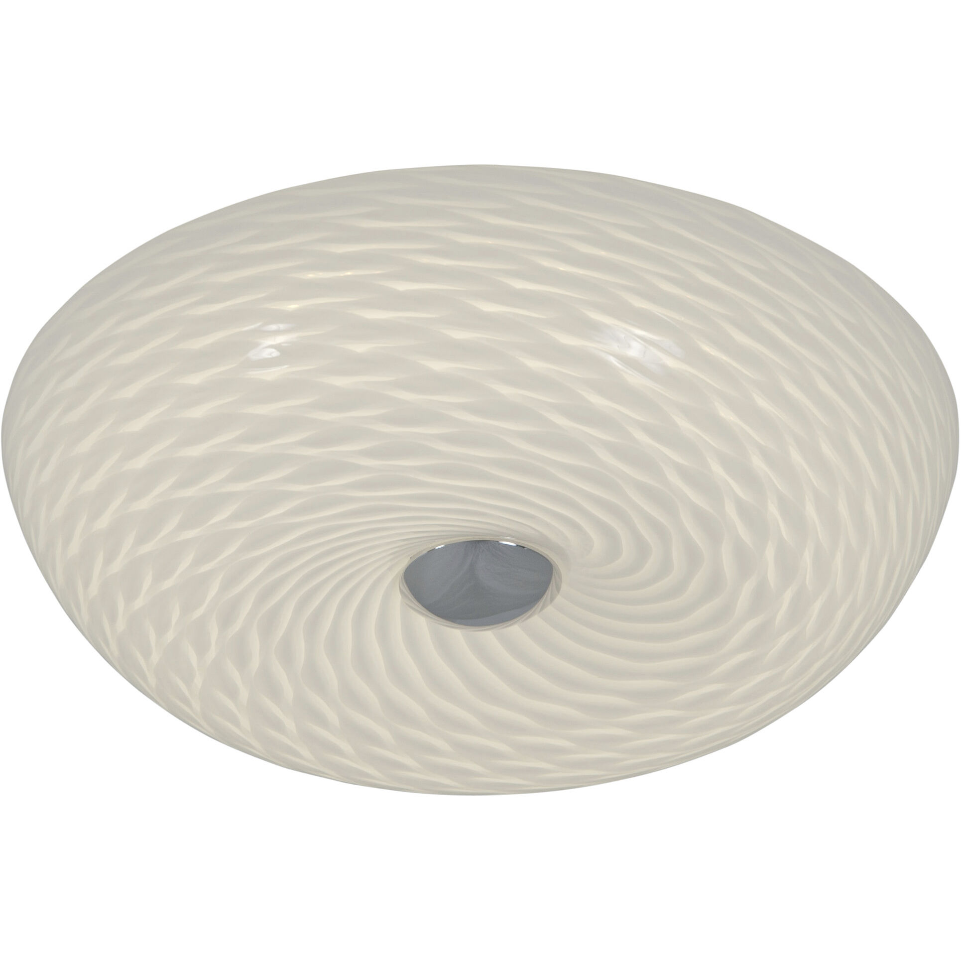 Swirled 2 Light 12 inch Chrome Flush Mount Ceiling Light