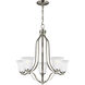Emmons 5 Light 23.88 inch Brushed Nickel Chandelier Ceiling Light