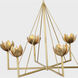 Julie Neill Alberto 6 Light 40 inch Antique-Burnished Brass Single Tier Chandelier Ceiling Light, Large