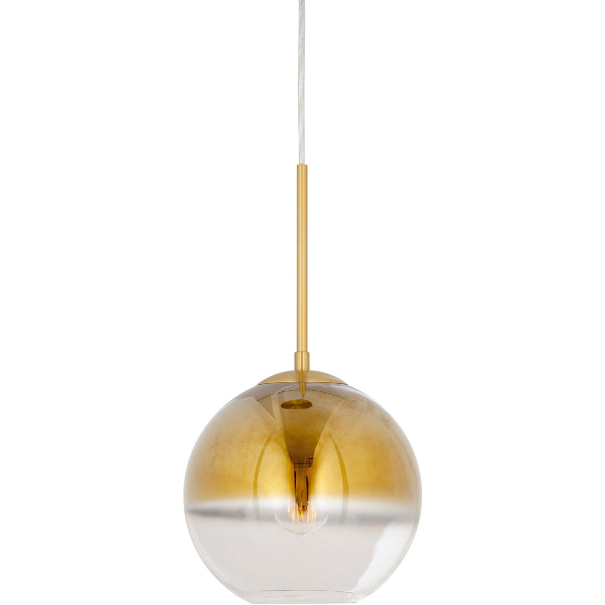 Callisto 1 Light 12 inch Soft Gold Pendant Ceiling Light