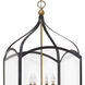 Clarendon 8 Light 20 inch Bronze with Heirloom Brass Indoor Foyer Light Ceiling Light