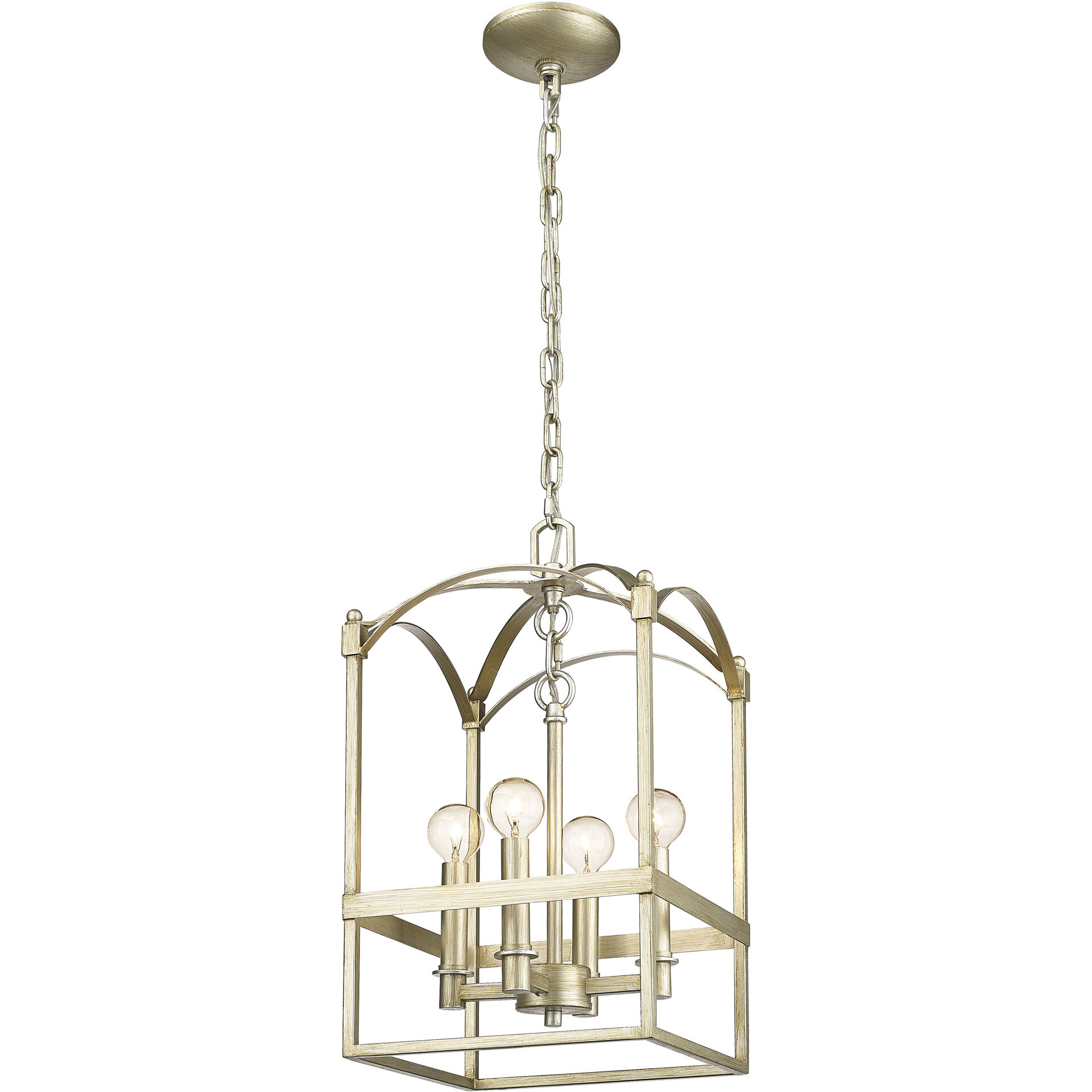 Cormac 4 Light 10 inch Washed Gold Pendant Ceiling Light