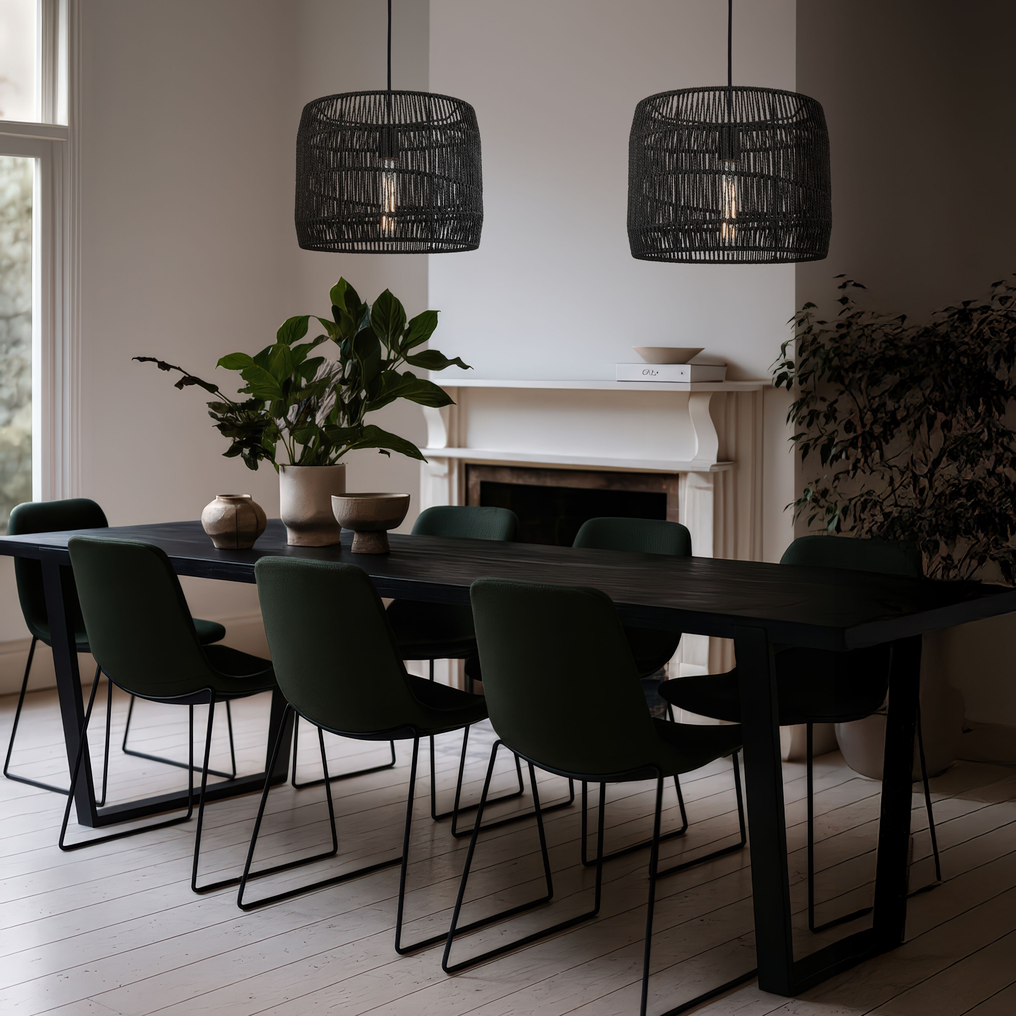 Elwood 1 Light 18 inch Matte Black Pendant Ceiling Light