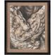 Hands Off White with Black Framed Wall Art