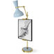 Clare Baby Blue with Modern Brass Table Easel