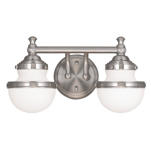 Oldwick 2 Light 15 inch Brushed Nickel Bath Vanity Wall Light
