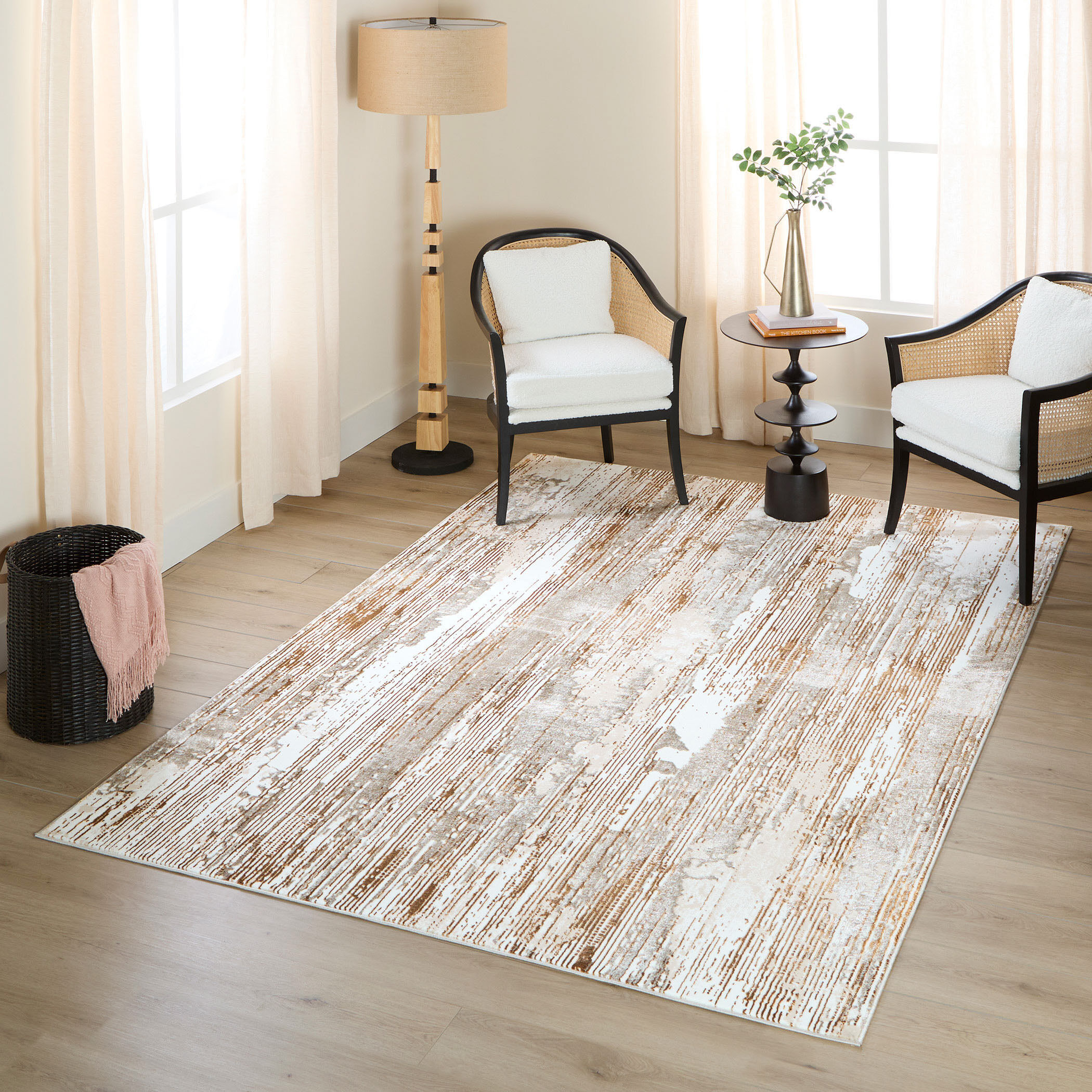 Melet 36 X 24 inch Gold Rug in 2 x 3
