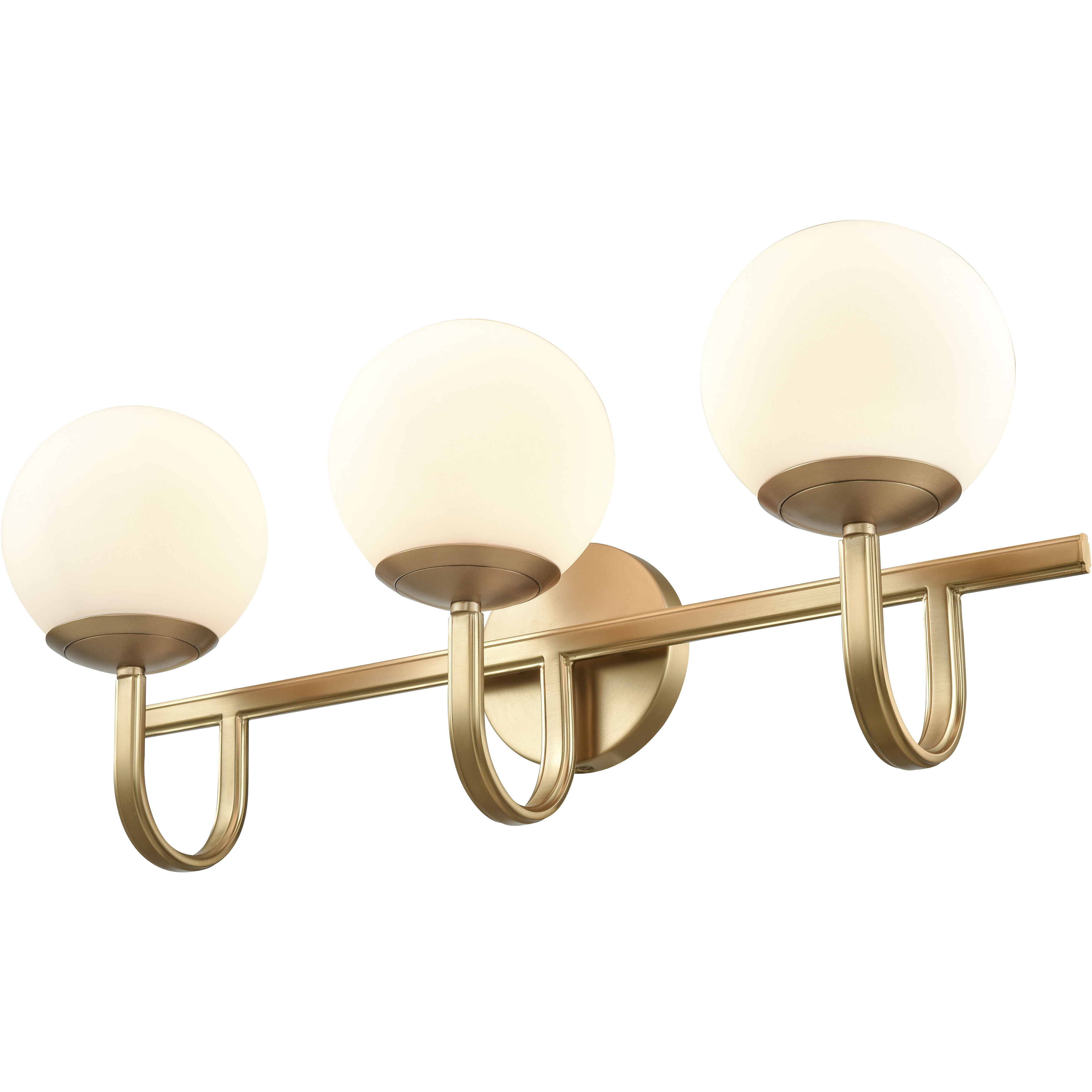 Caroline 3 Light 24 inch Brushed Gold Vanity Light Wall Light