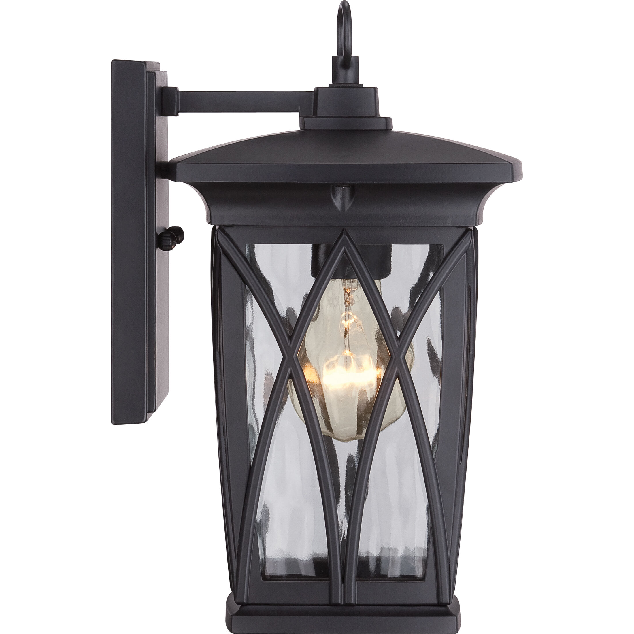 Grover 1 Light 11 inch Mystic Black Outdoor Wall Lantern