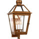 C&M by Chapman & Myers Hyannis 3 Light 20.25 inch Natural Copper Outdoor Wall Lantern