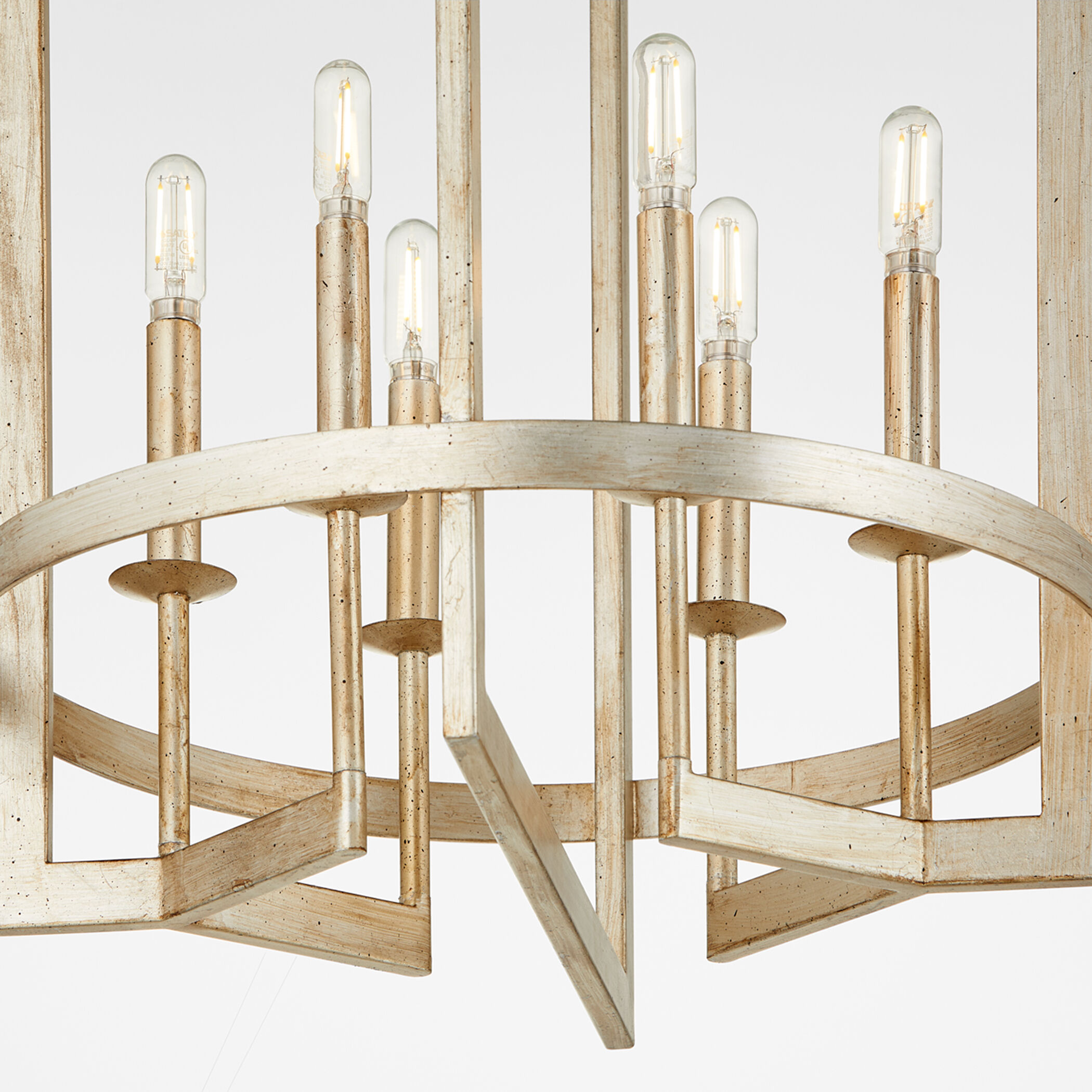 Merrick 6 Light Aged Silver Leaf Entry Ceiling Light