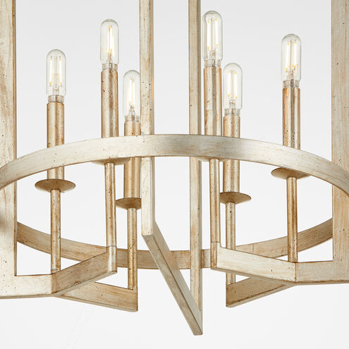 Merrick 6 Light Aged Silver Leaf Entry Ceiling Light