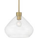 Elaris 1 Light 12.5 inch Legacy Brass Pendant Ceiling Light