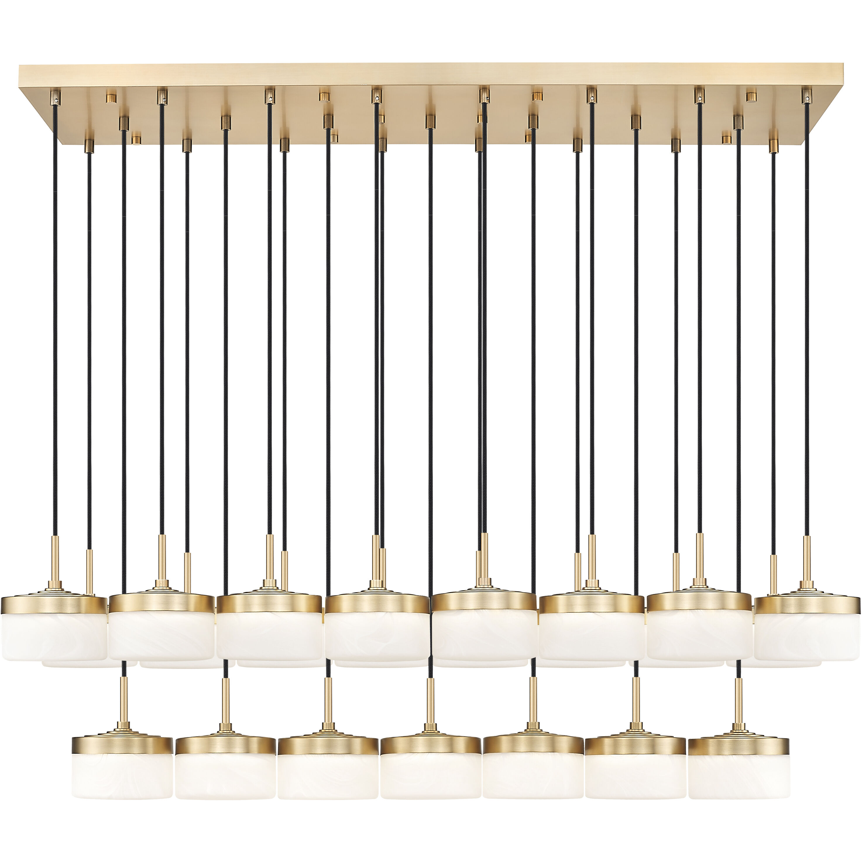 Renaud LED 58.75 inch Modern Gold Linear Chandelier Ceiling Light