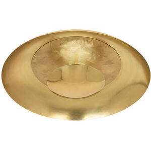Michael Berman Brut LED 18 inch Modern Brass Flushmount Ceiling Light