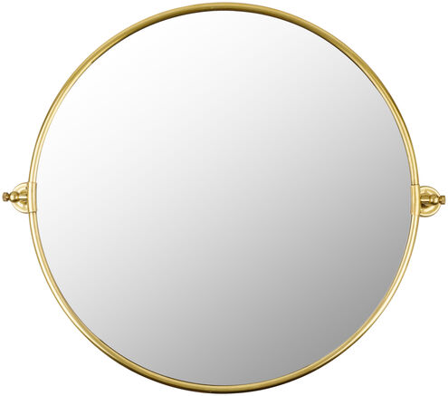 Burnish 35.4 X 31.5 inch Gold Mirror, Round