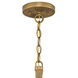 Nash 1 Light 10 inch Heirloom Brass with Navy Stripe Indoor Pendant Ceiling Light in Heirloom Brass/Navy Stripe