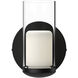 Birch 3 inch Black and Clear ADA Wall Sconce Wall Light
