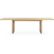 Round Off 104 X 39 inch Natural Dining Table, Large