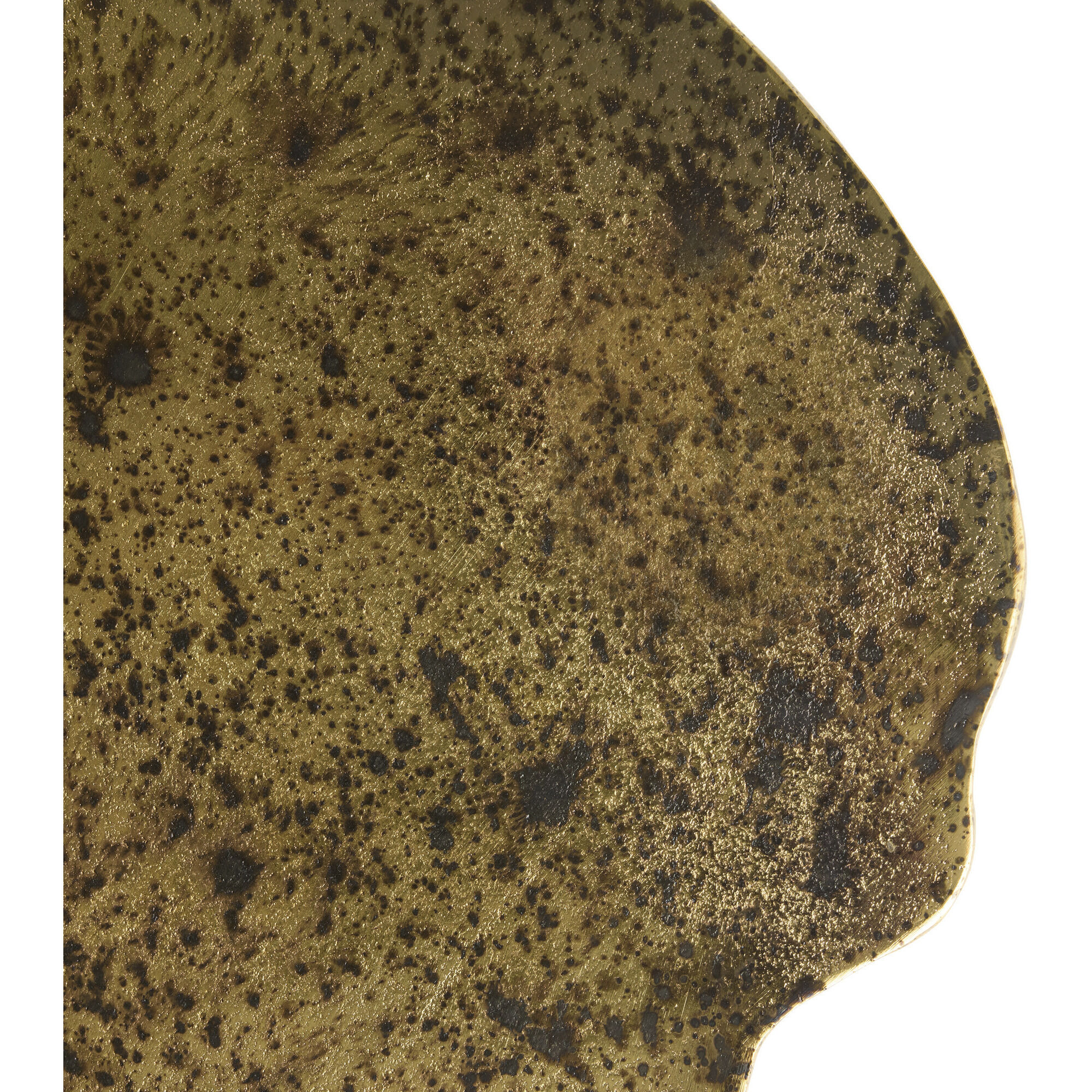 Minerva 18.5 inch Distressed Antique Brass End Table