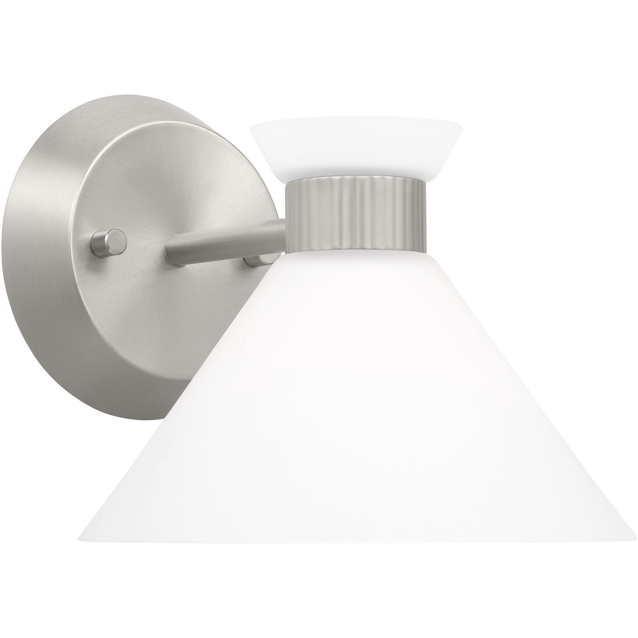Drew & Jonathan Belcarra Sconce Wall Light in Brushed Steel