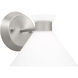 Drew & Jonathan Belcarra 1 Light 7.5 inch Brushed Steel Sconce Wall Light