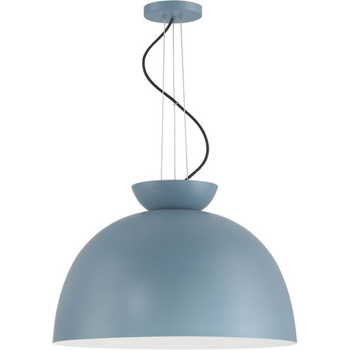 Ventura Dome 1 Light 20 inch Dusty Blue Pendant Ceiling Light