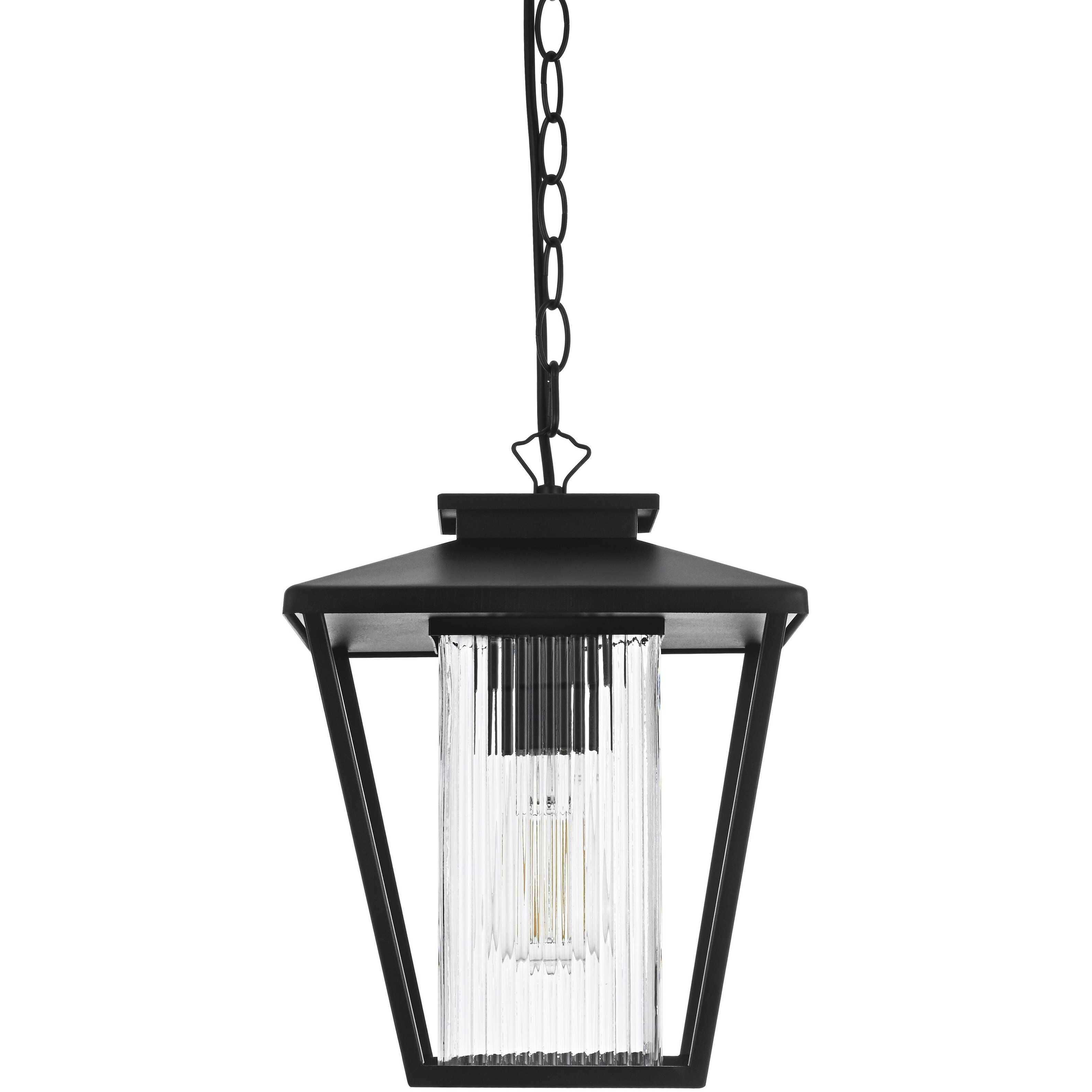 Gaul 1 Light 10 inch Black Outdoor Pendant