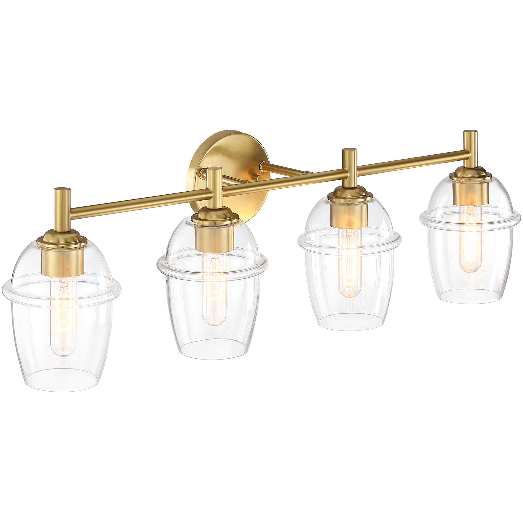 Summer Jazz 4 Light 32 inch Brushed Gold Vanity Light Wall Light