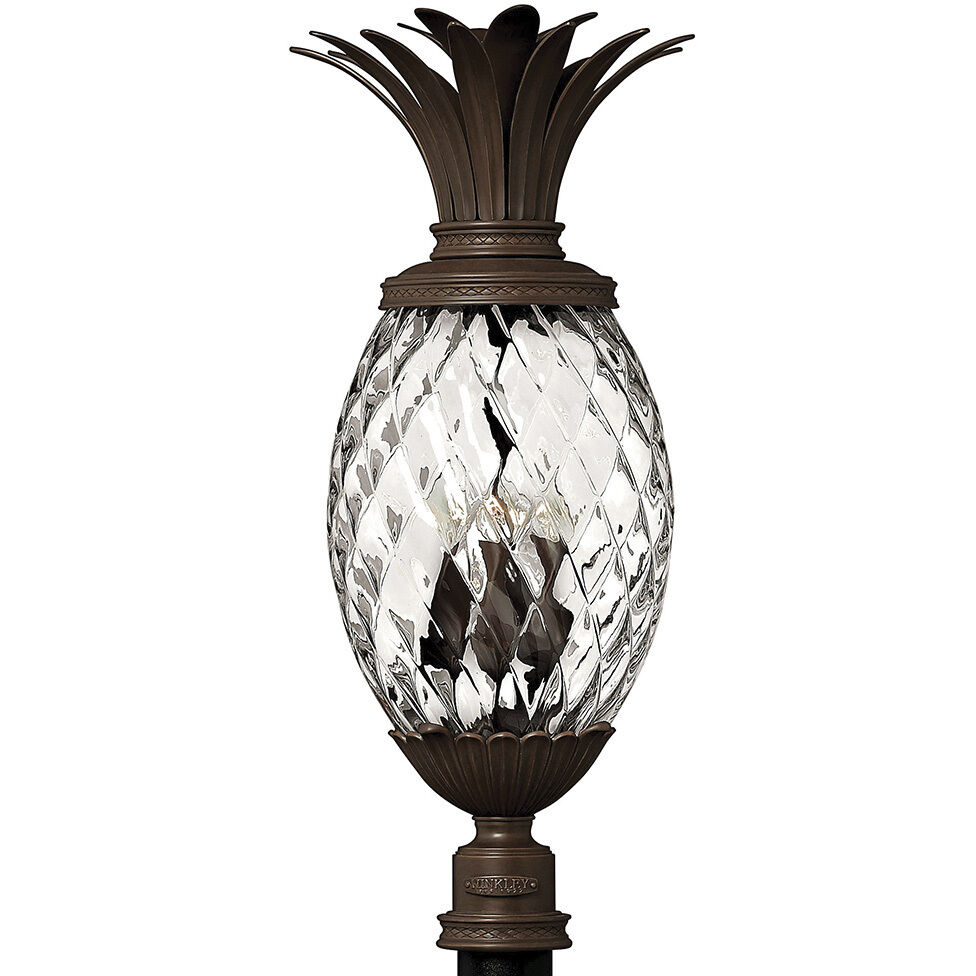 Plantation 4 Light 29.5 inch Copper Bronze Outdoor Post Mount Lantern in Non-LED, Extra Large