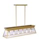 Lucian LED 42 inch Brushed Brass Island/Pool Table Ceiling Light