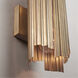 Xavier 2 Light 6 inch Aged Brass Sconce Wall Light