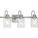 Aiken 3 Light 23 inch Brushed Nickel Bath Vanity Light Wall Light