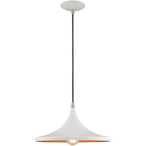 Allison 1 Light 14 inch White Mini Pendant Ceiling Light