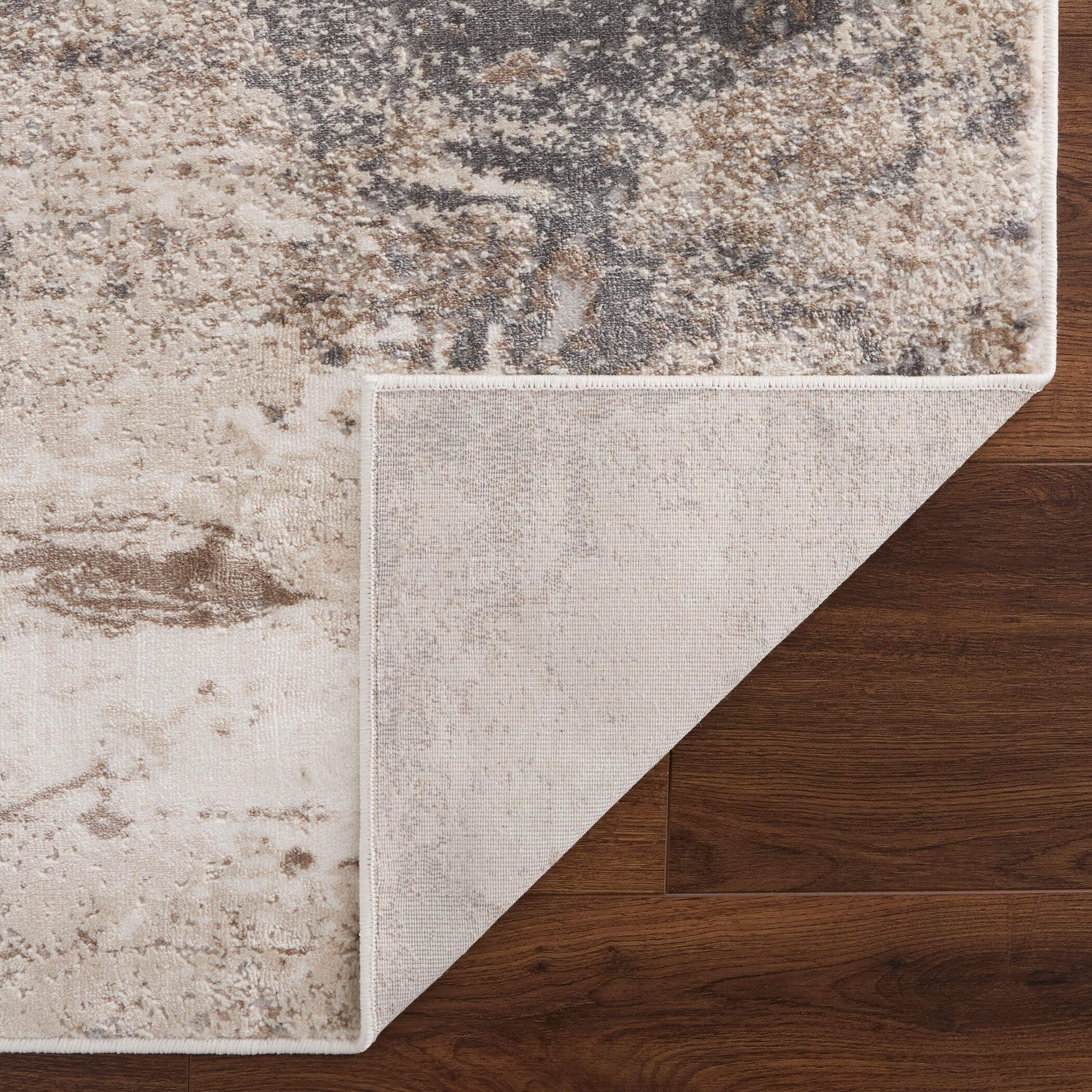 Veleka Gray and Gold Indoor Rug