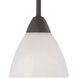 Tia 1 Light 5.25 inch Painted Bronze Mini Pendant Ceiling Light