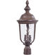 Ardmore 2 Light 24 inch Vintage Rust Outdoor Post Mount Lantern, Great Outdoors