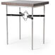Equus 26 X 22 inch Bronze with Oil Rubbed Bronze Side Table, Wood Top