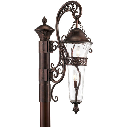 Anastasia Outdoor 2 Light 37 inch Burnished Bronze Post Mount