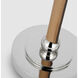 Thomas O'Brien Bryant2 24.5 inch 15.00 watt Polished Nickel and Natural Leather Wrapped Table Lamp Portable Light